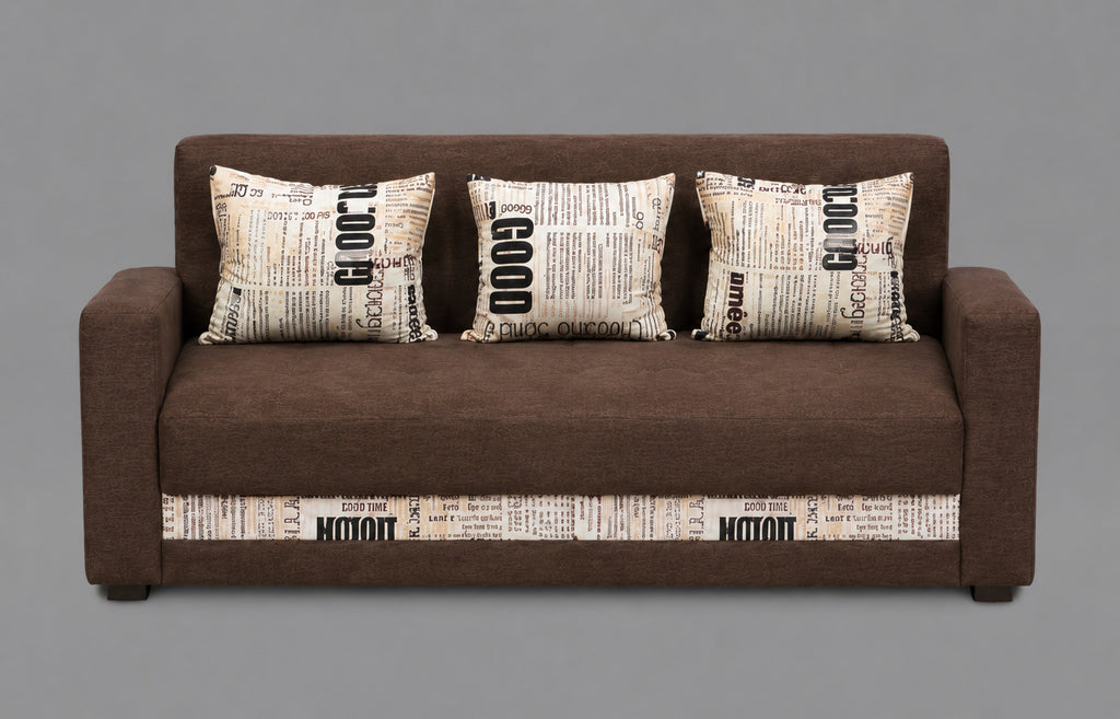 Classic Brown Family Sofa Set