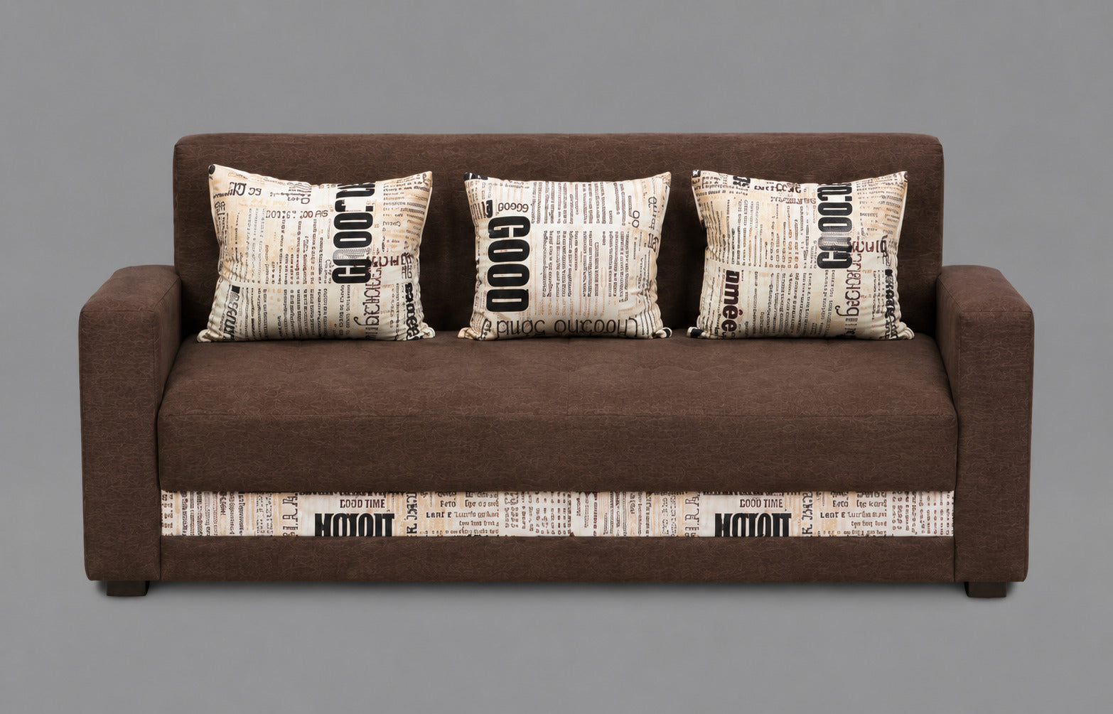 Classic Brown Family Sofa Set