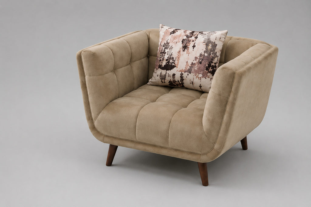 Modern Beige Premium Sofa Set