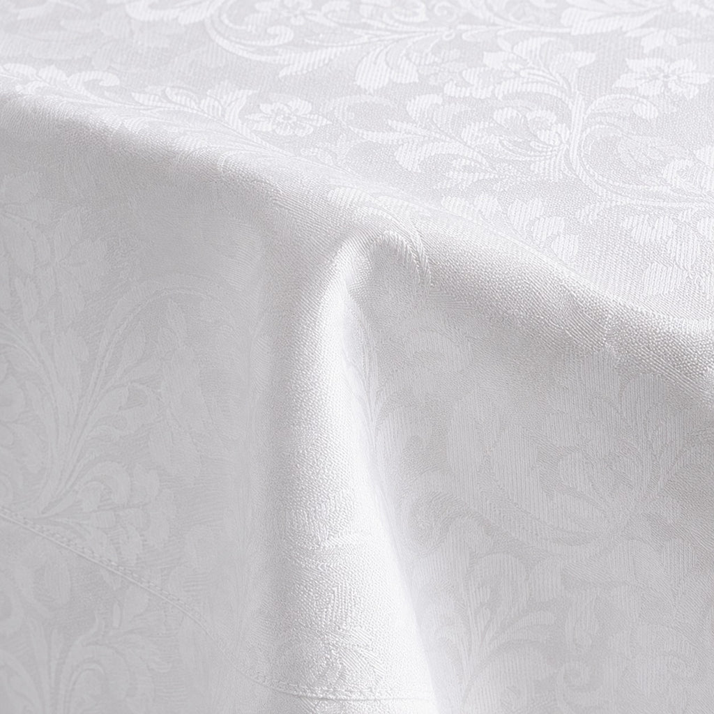 Classic White Damask Table Linen