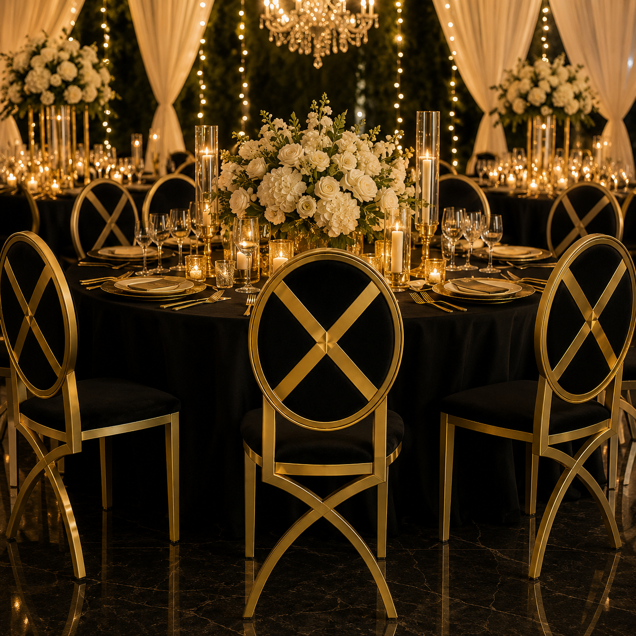 X-Leg Frame Banquet Chair