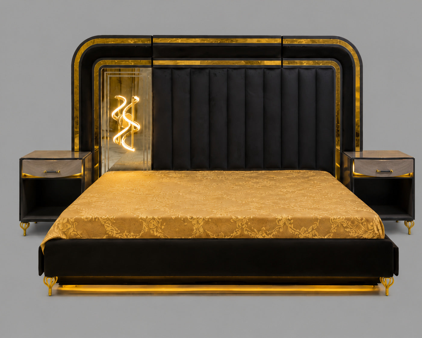 Midnight Gold Executive Bedroom Set
