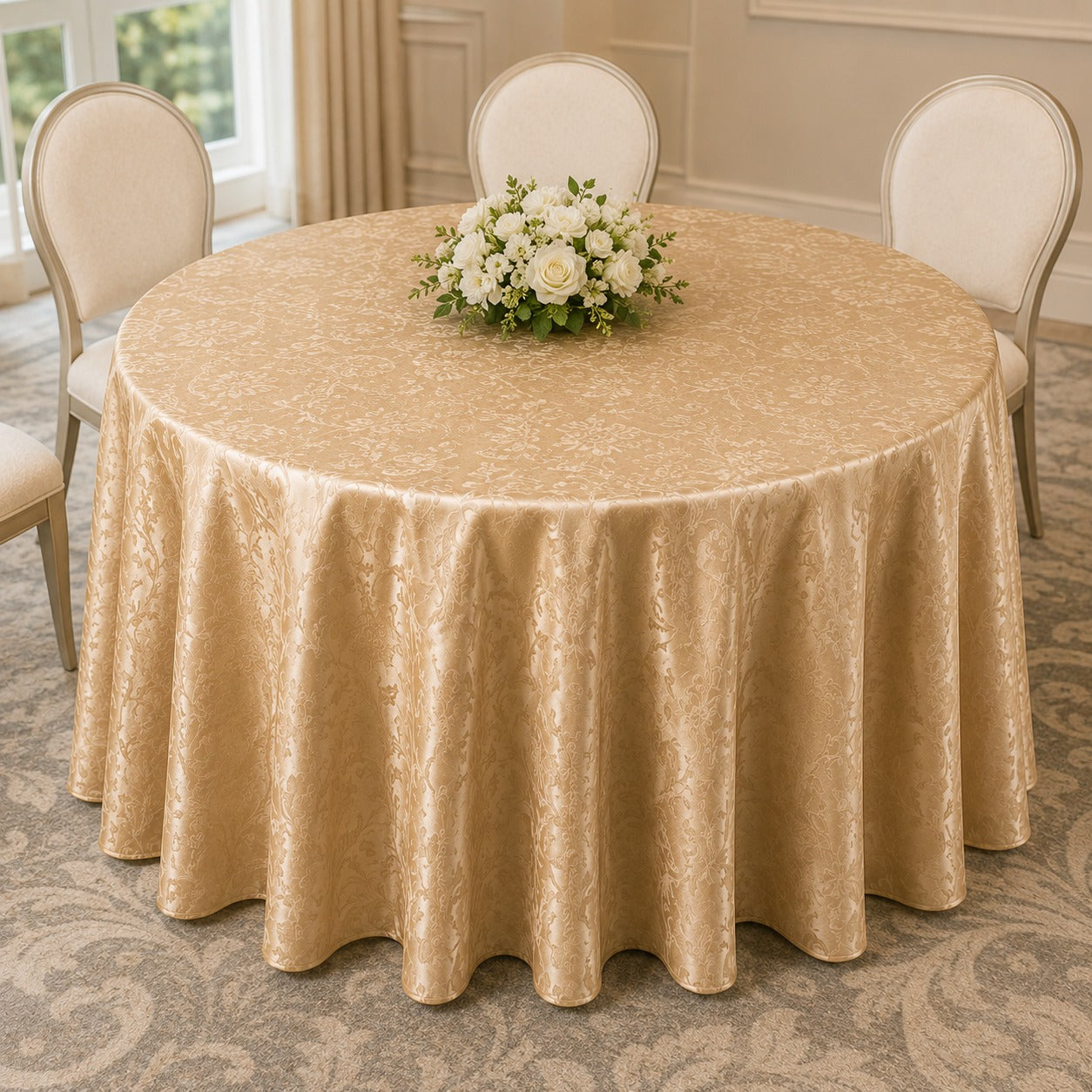 Royal Gold Damask Table Linen