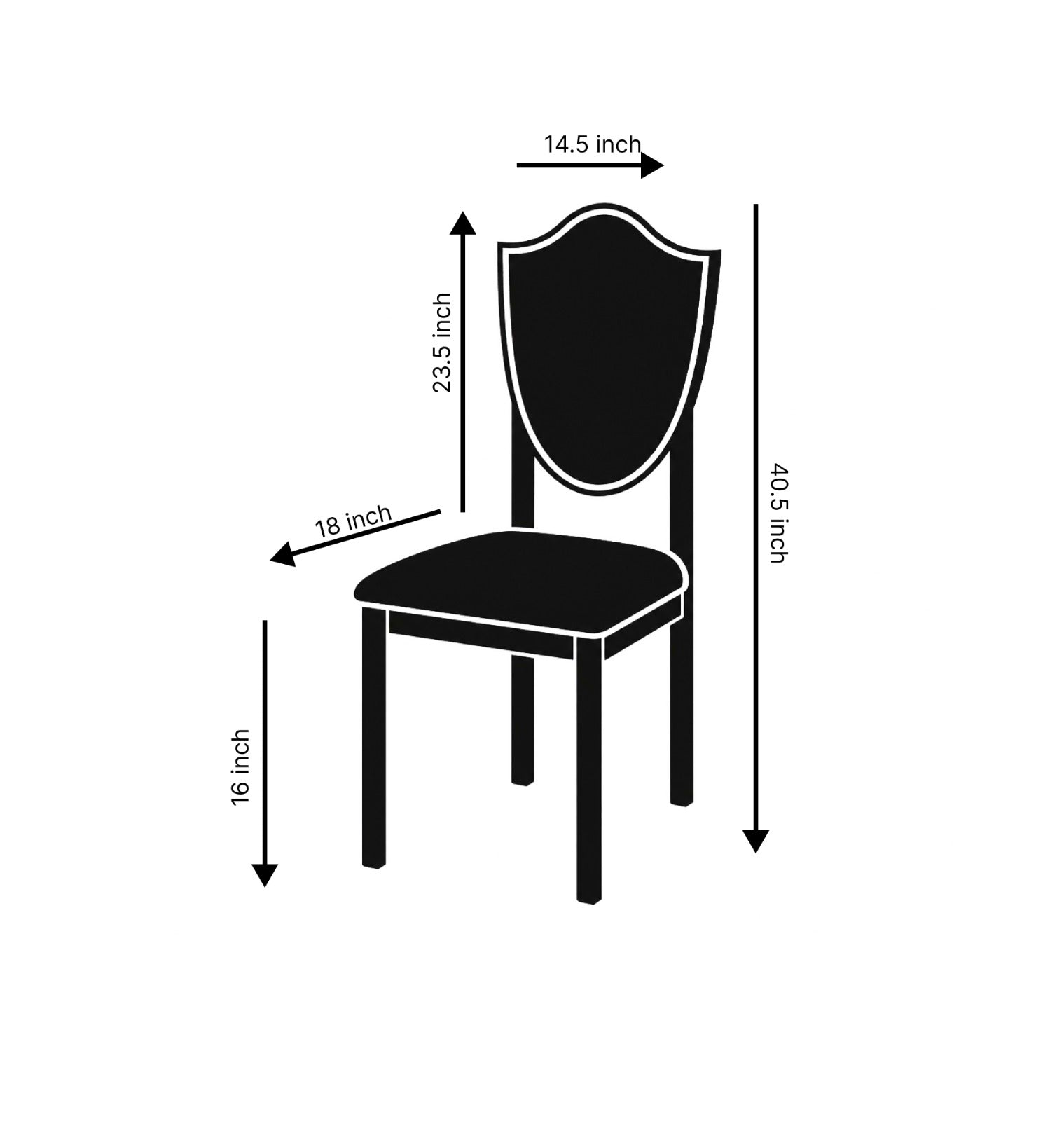 Sheild Pattern Stainless Steel Banquet Chair
