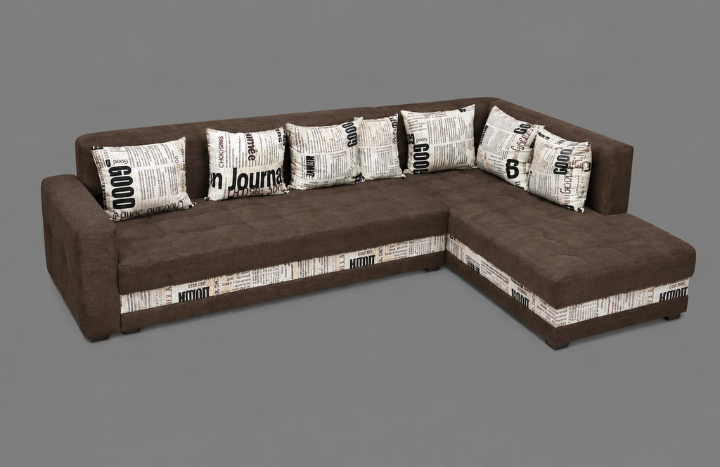 Classic Brown Family Sofa Set