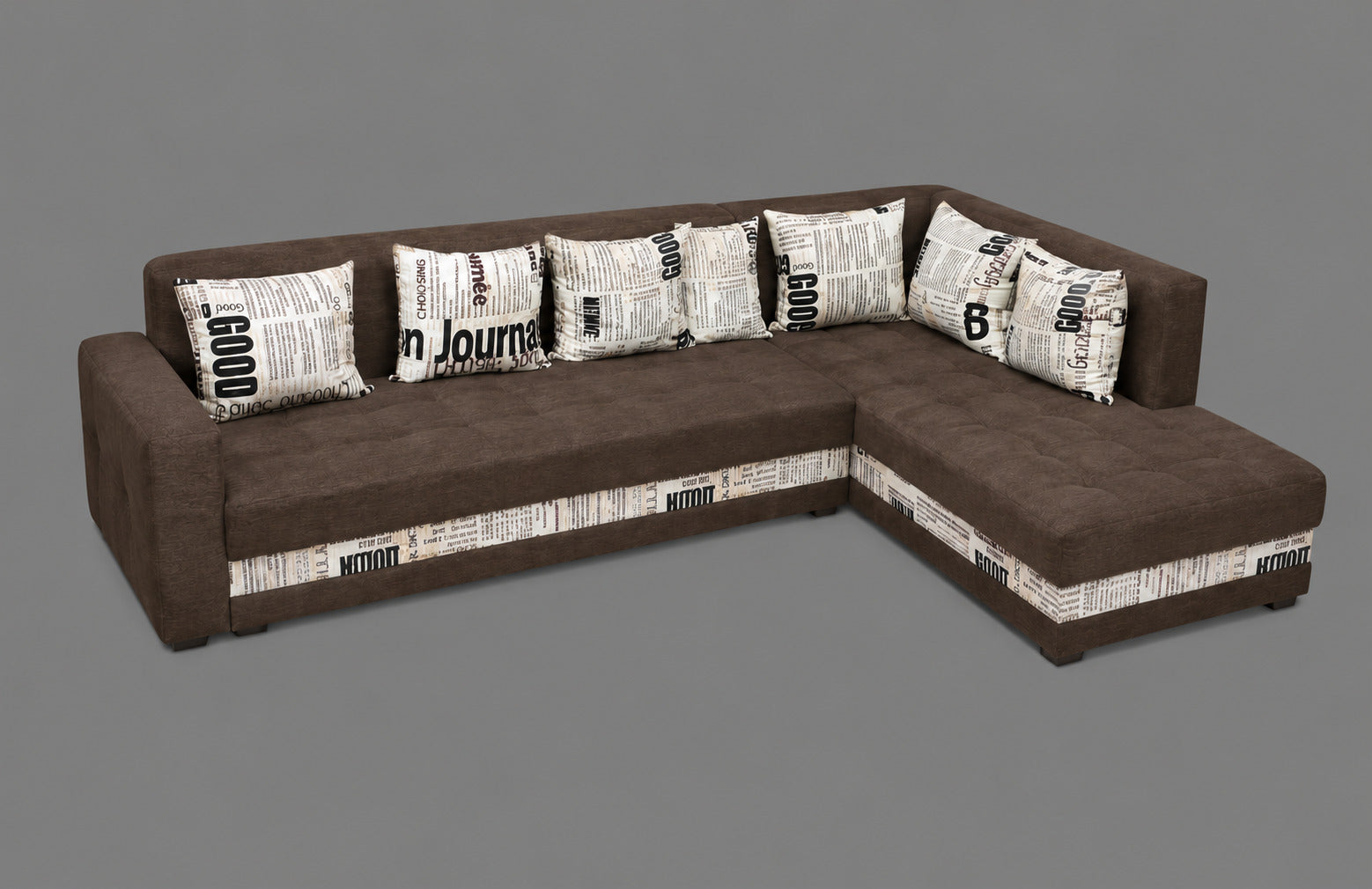 Classic Brown Family Sofa Set