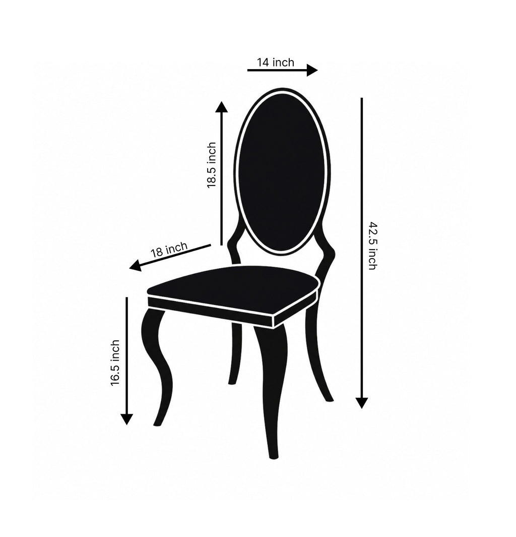 Oval-Back Dior Banquet Chair