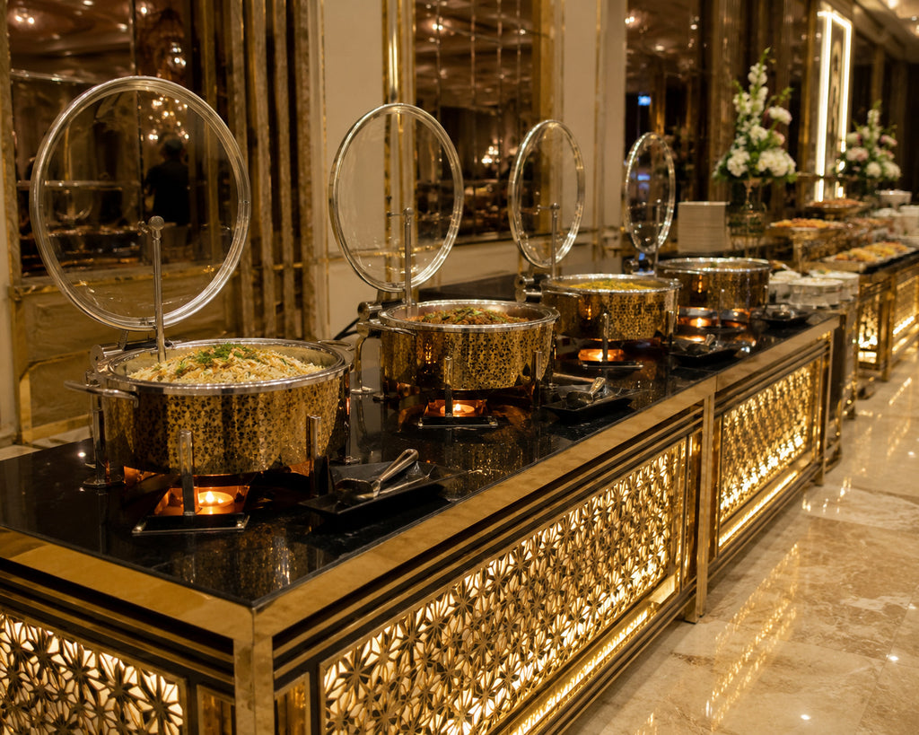 Golden Pattern Round Chafer