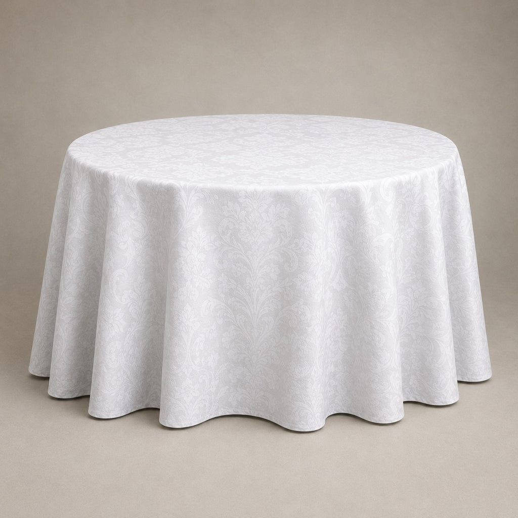 Classic White Damask Table Linen