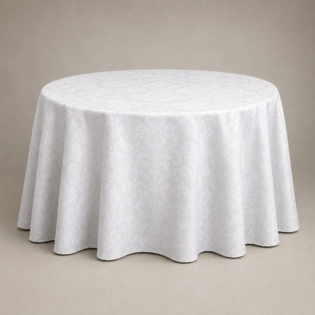 Classic White Damask Table Linen