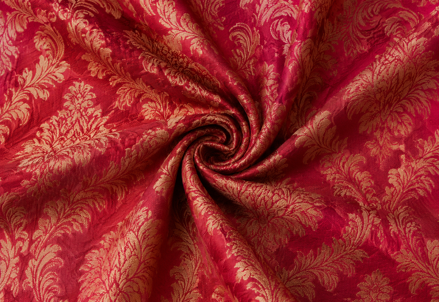 Royal Crimson Damask Table Linen