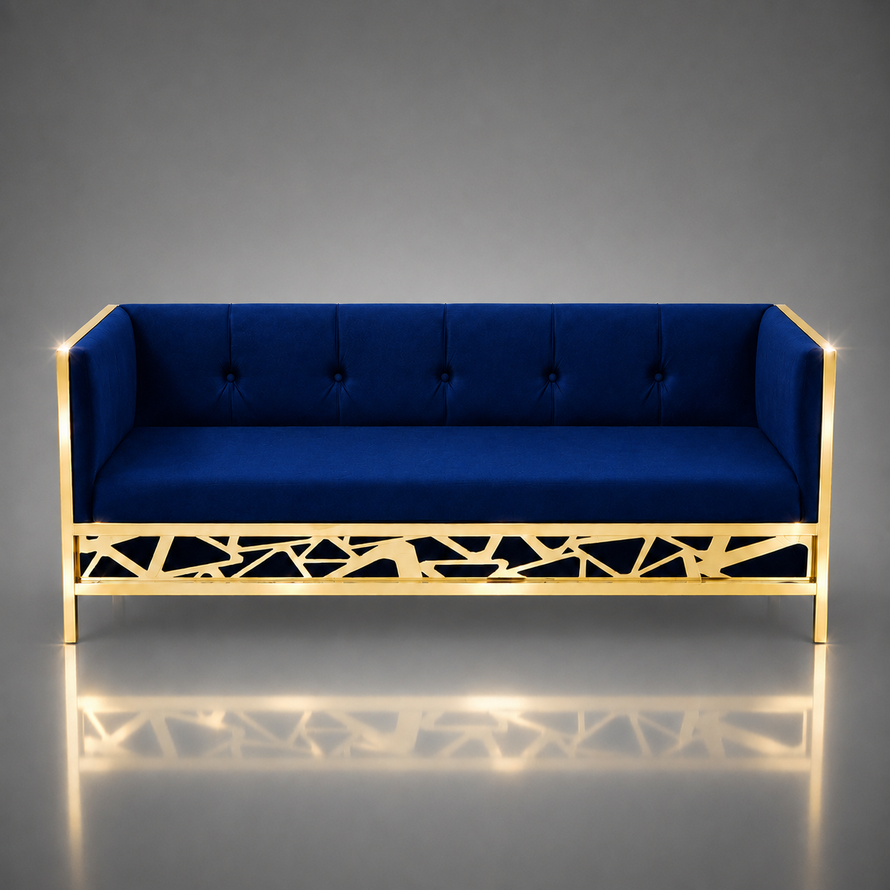 Abstract Triangle Pattern Sofa