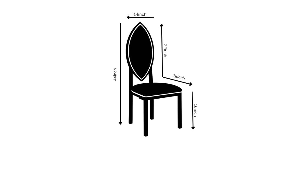Almond Pattern Home Decor Chair