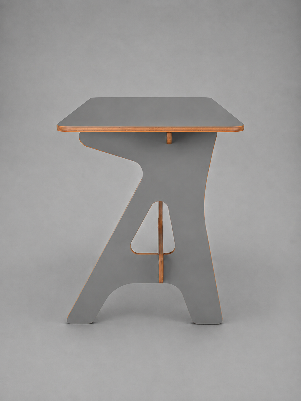 Modern Minimalist Plywood Office Desk – Wood Finish