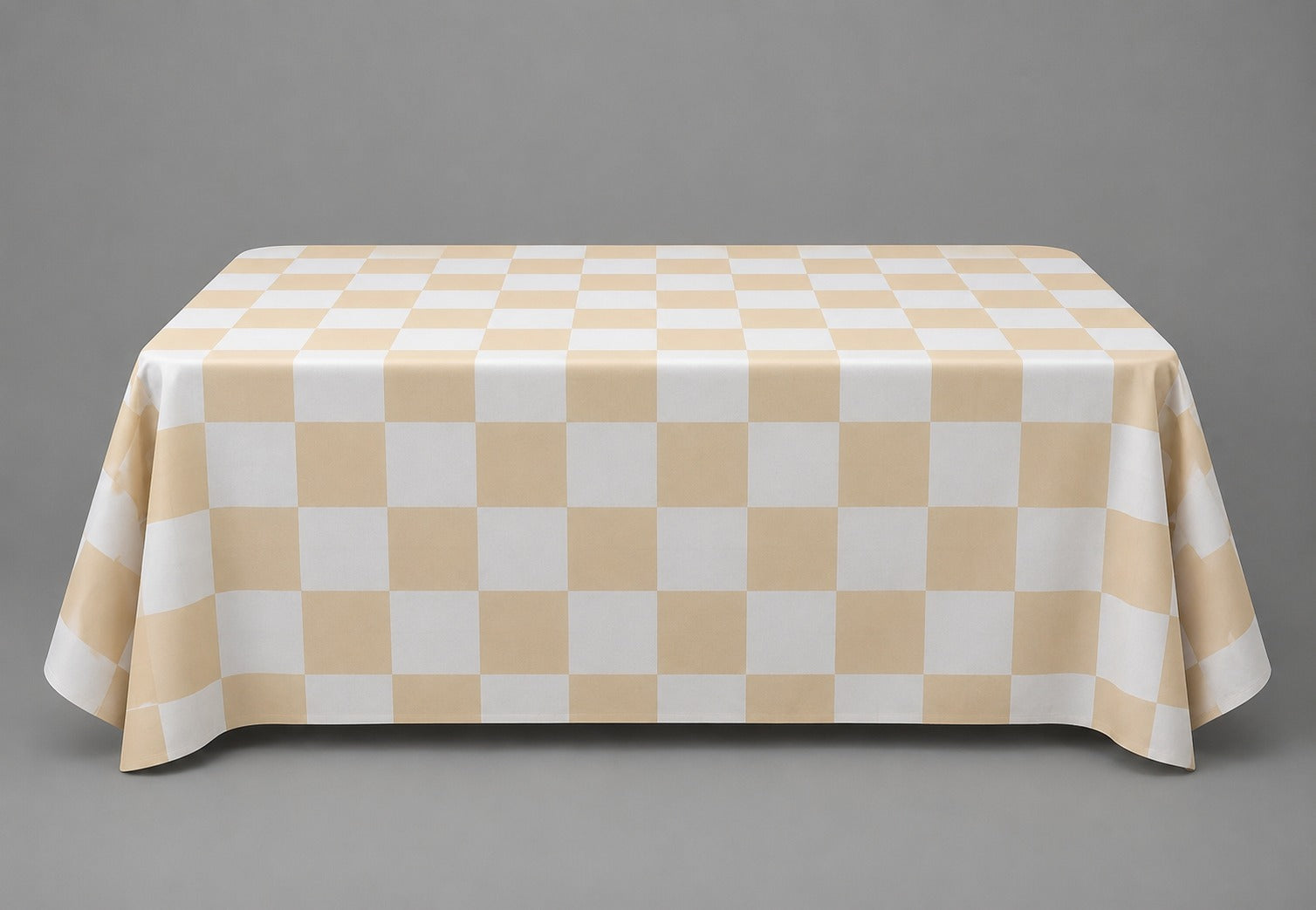 Ivory Check Banquet Table Linen
