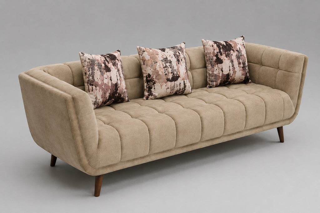 Modern Beige Premium Sofa Set