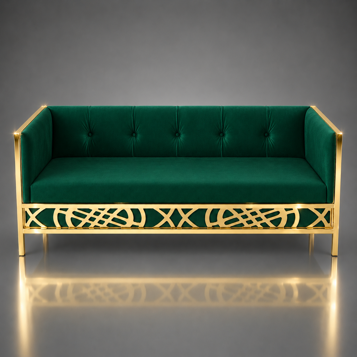 Central Grid Pattern Sofa