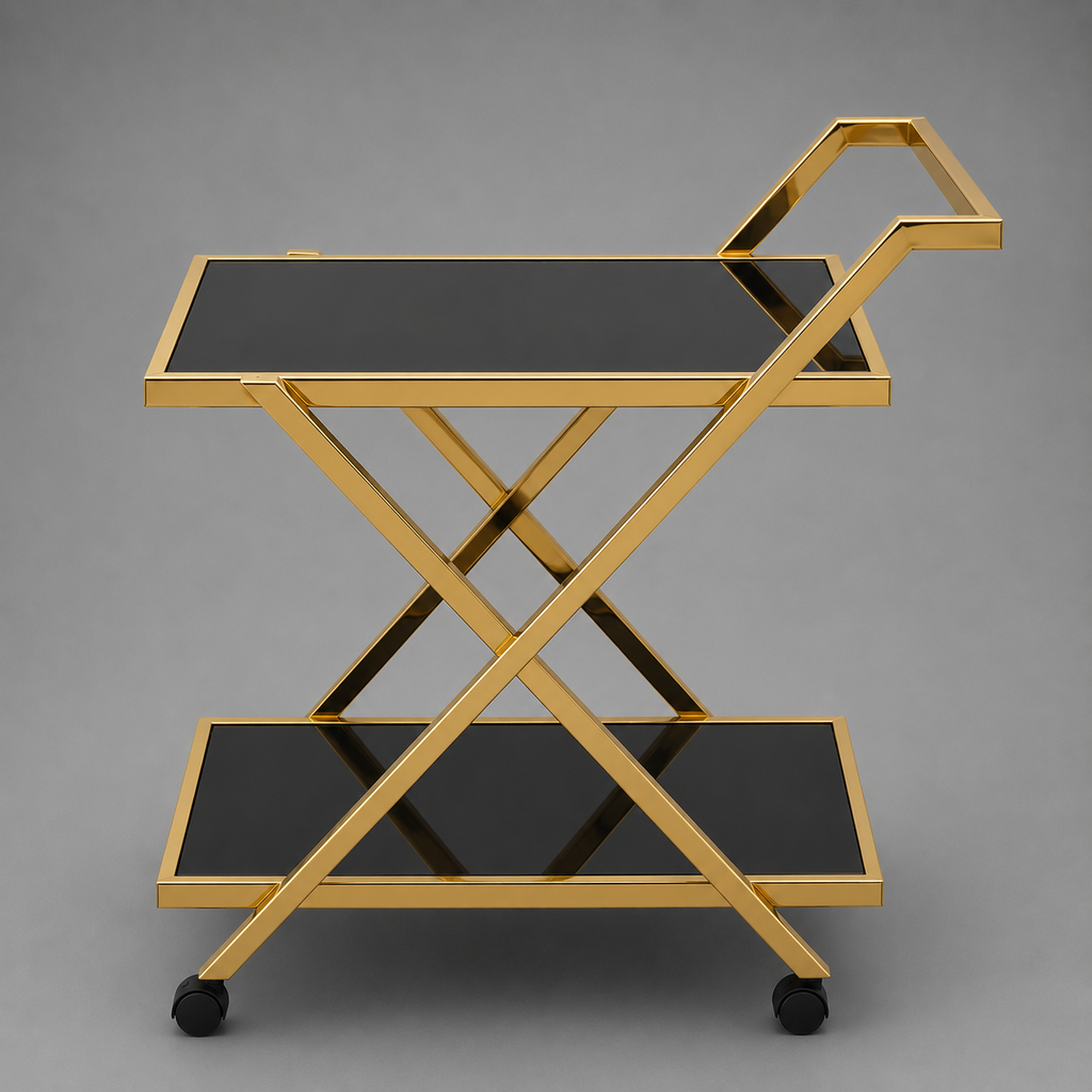 Modern Z-Frame Tea Trolley