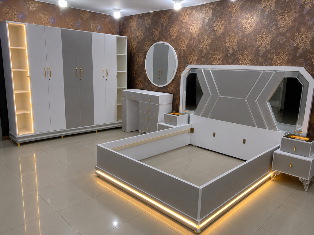 Aurora Luxe LED Bedroom Set