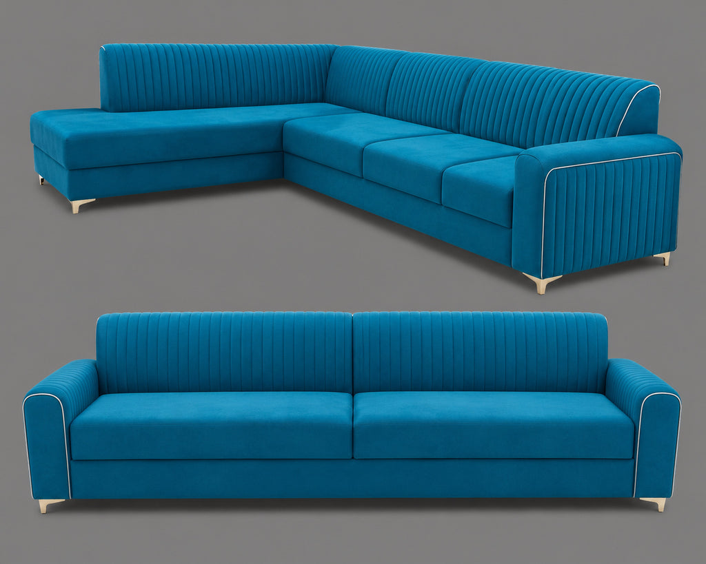 Azure Modular Corner Sofa Set