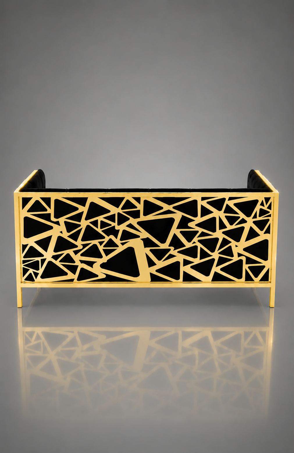 Abstract Triangle Pattern Sofa