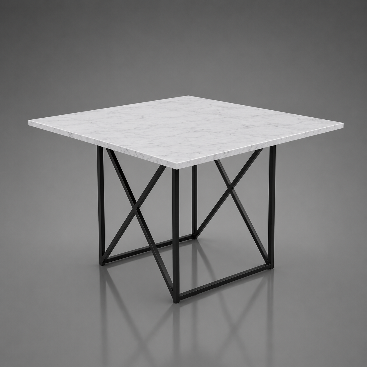 Black X Frame Table