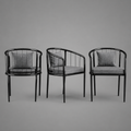 Back Lounge Chair – Modern Metal Accent Chair
