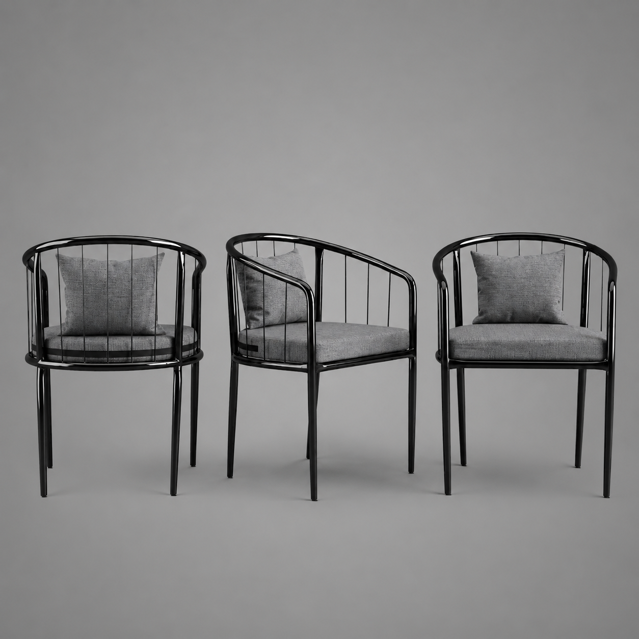 Back Lounge Chair – Modern Metal Accent Chair