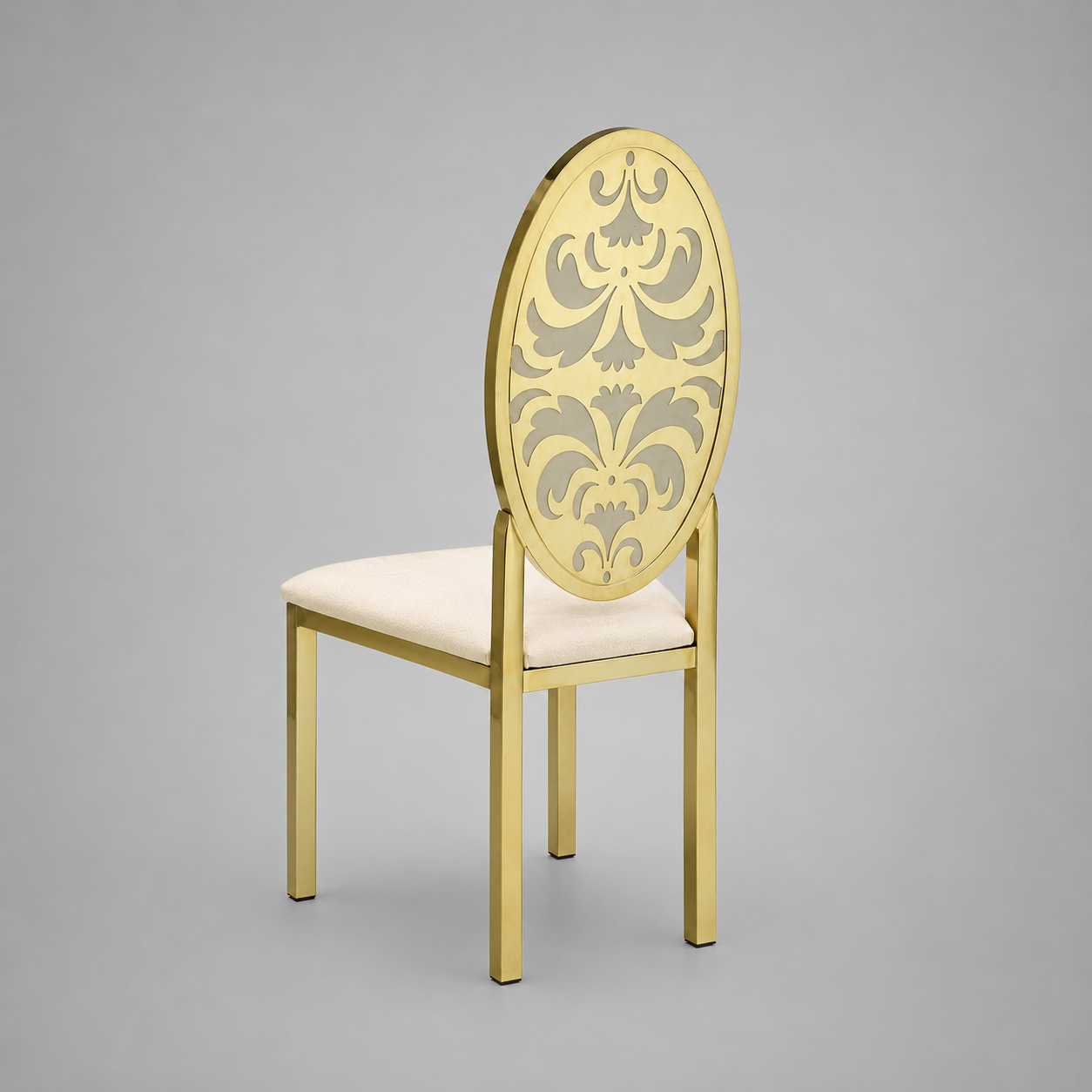Oval-Back Dining Straight Banquet Chair