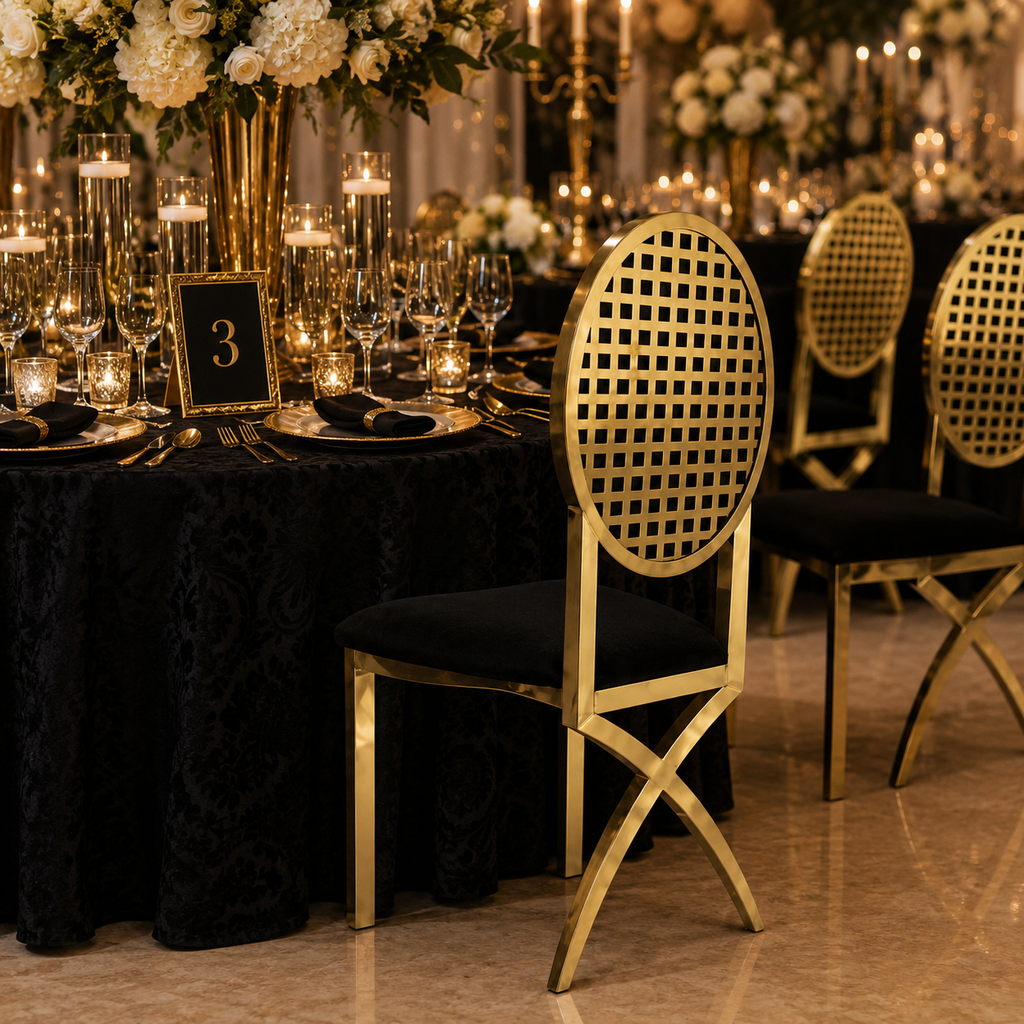 X-Leg Frame Banquet Chair