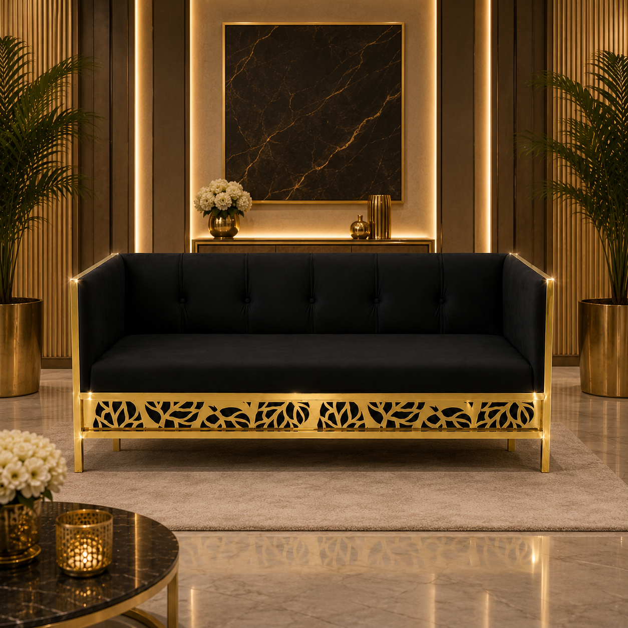 Leaf Pattern Sofa