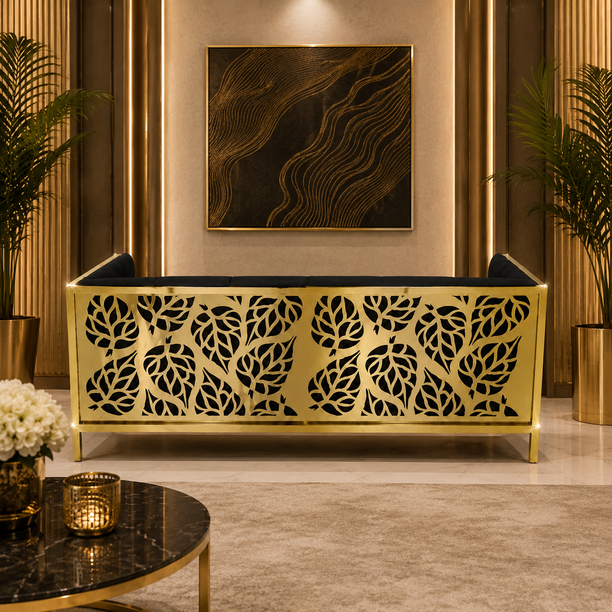 Leaf Pattern Sofa