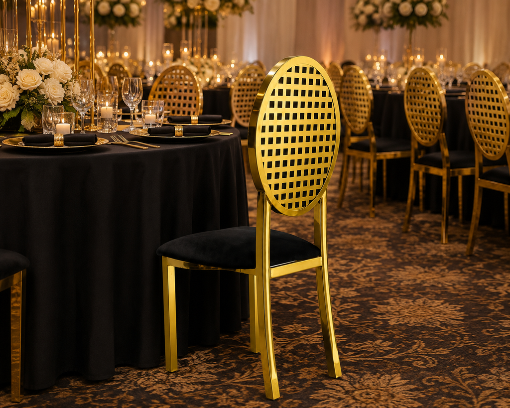 Luxury Gold Banquet Chair