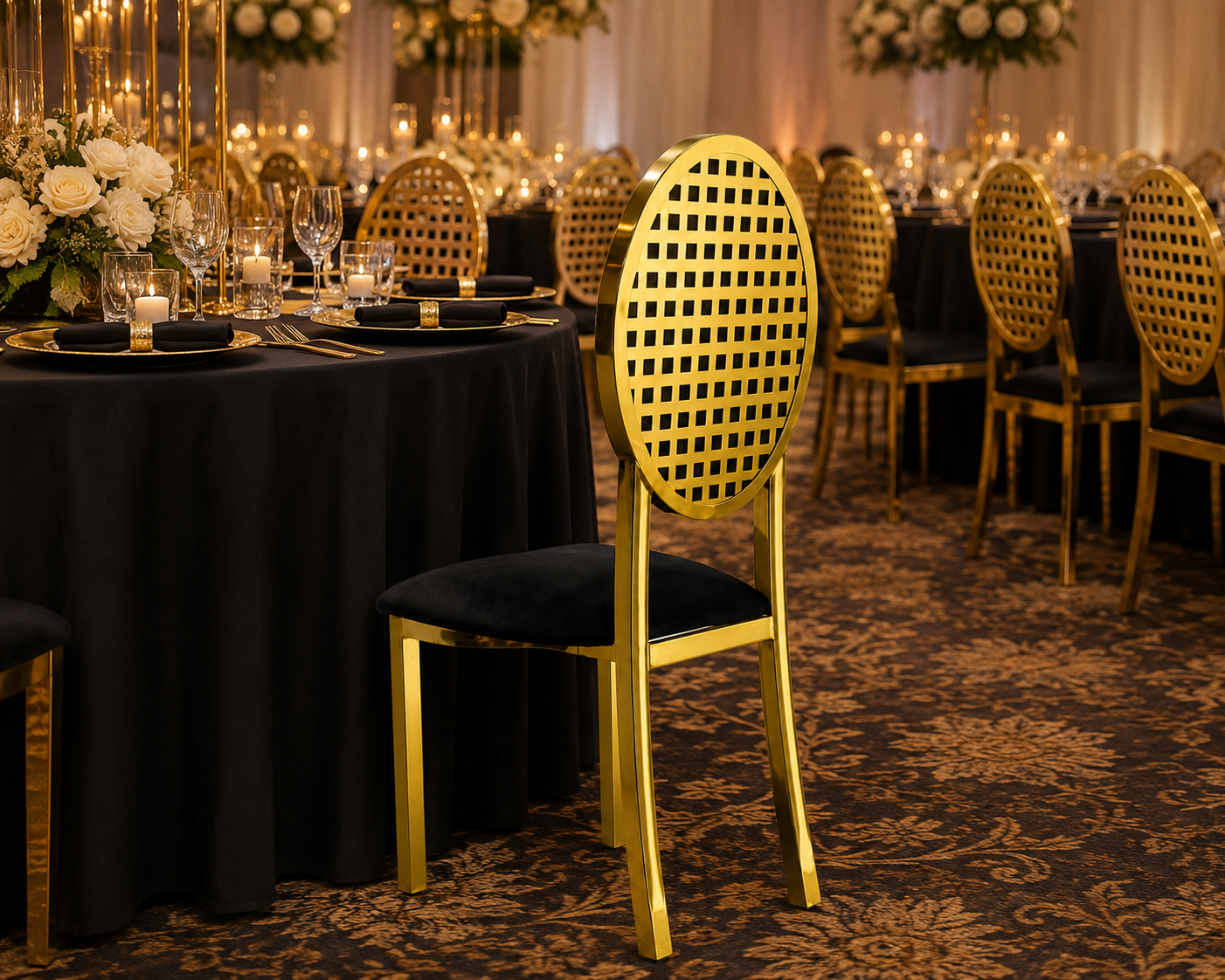 Luxury Gold Banquet Chair