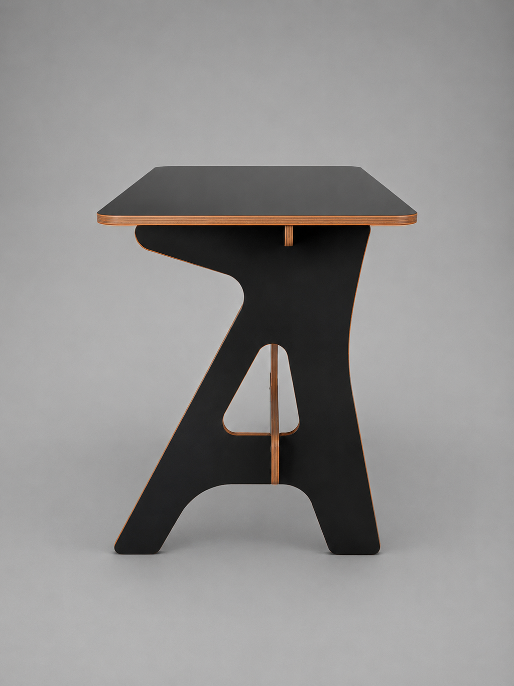Modern Minimalist Plywood Office Desk – Wood Finish