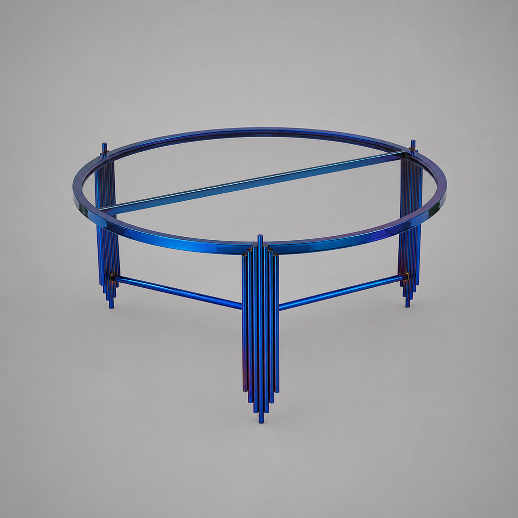 Royal Blue Round Table