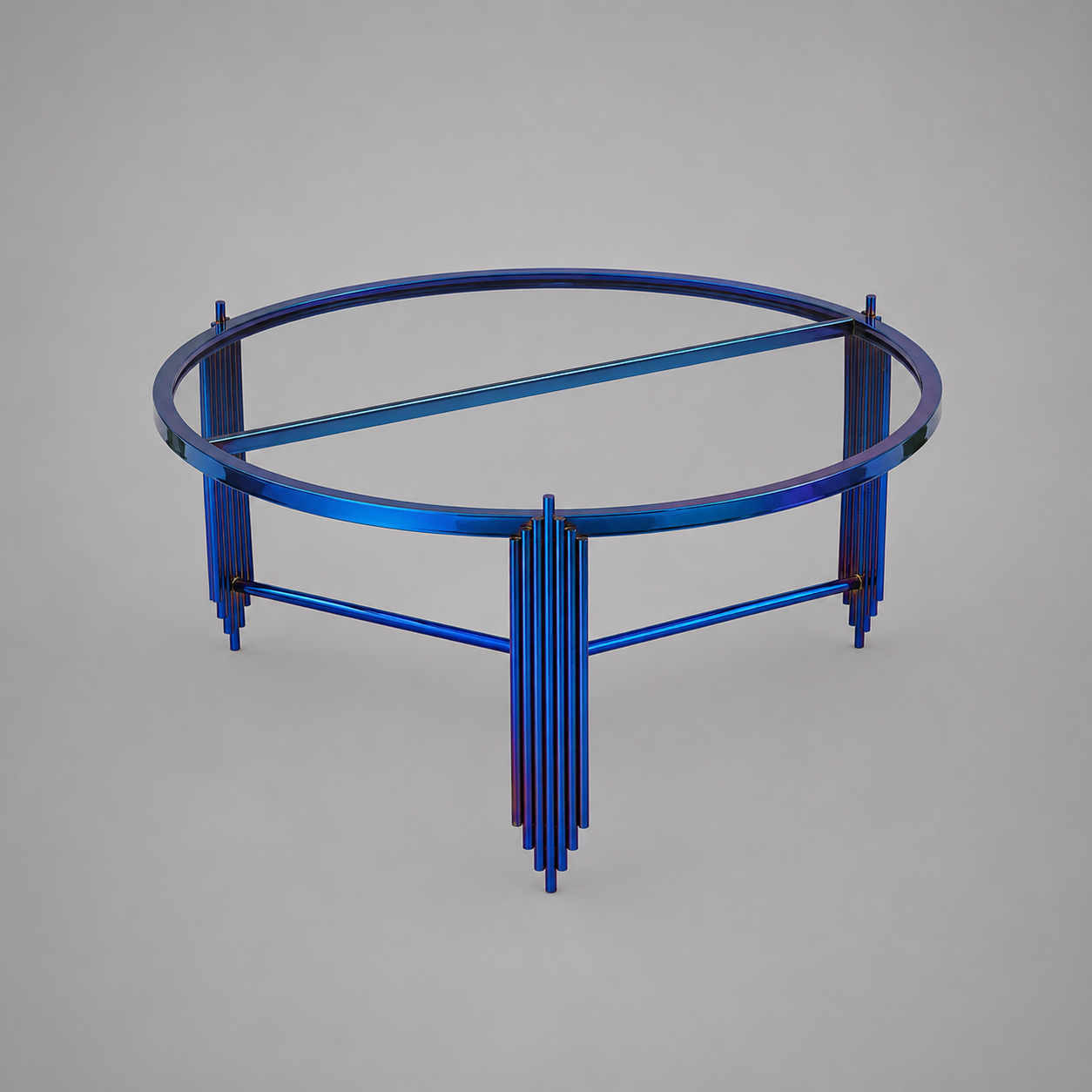 Royal Blue Round Table