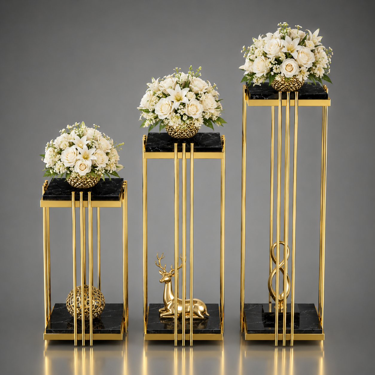 Luxury Flower Stand Deco (Set of 3)