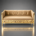 Central Grid Pattern Sofa