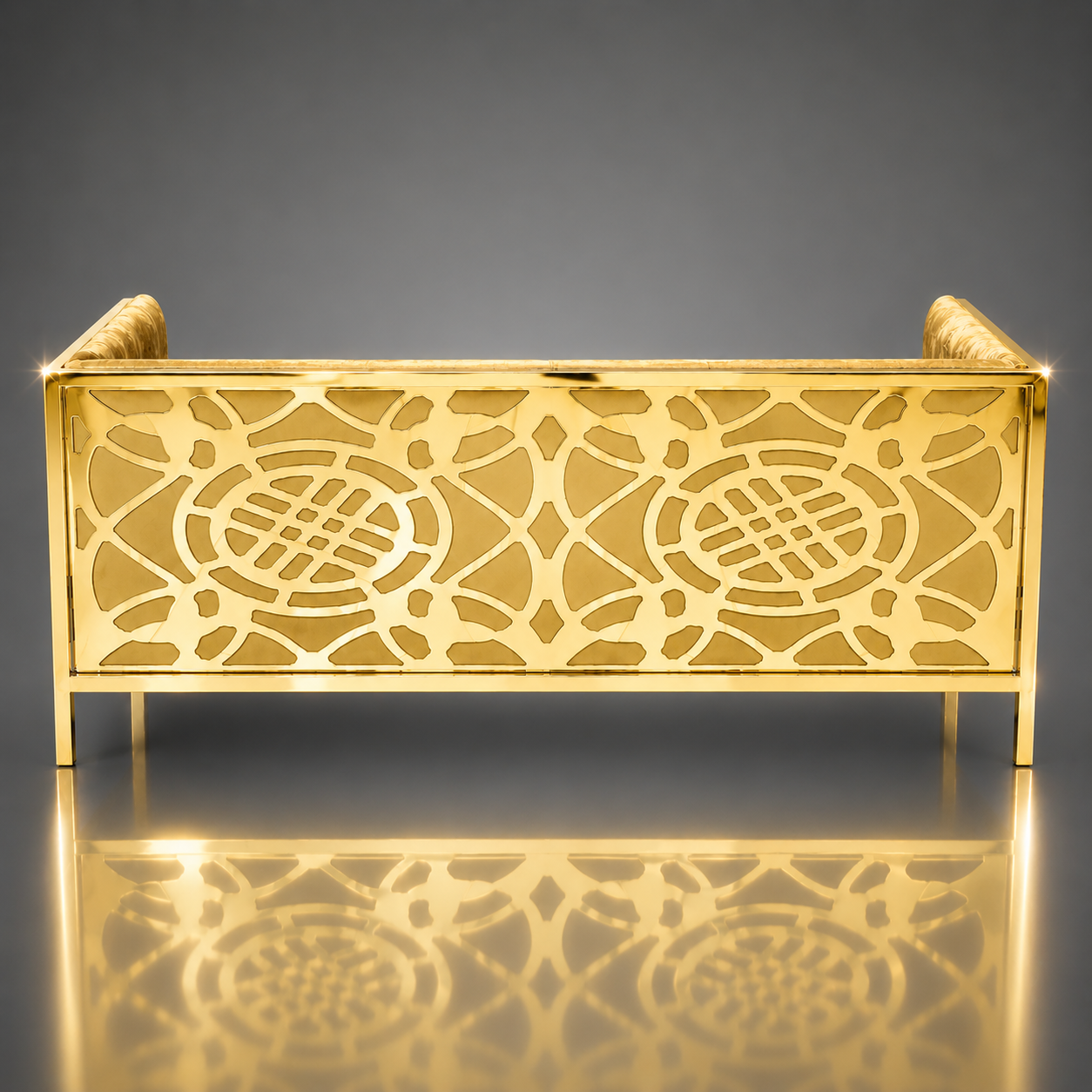 Central Grid Pattern Sofa