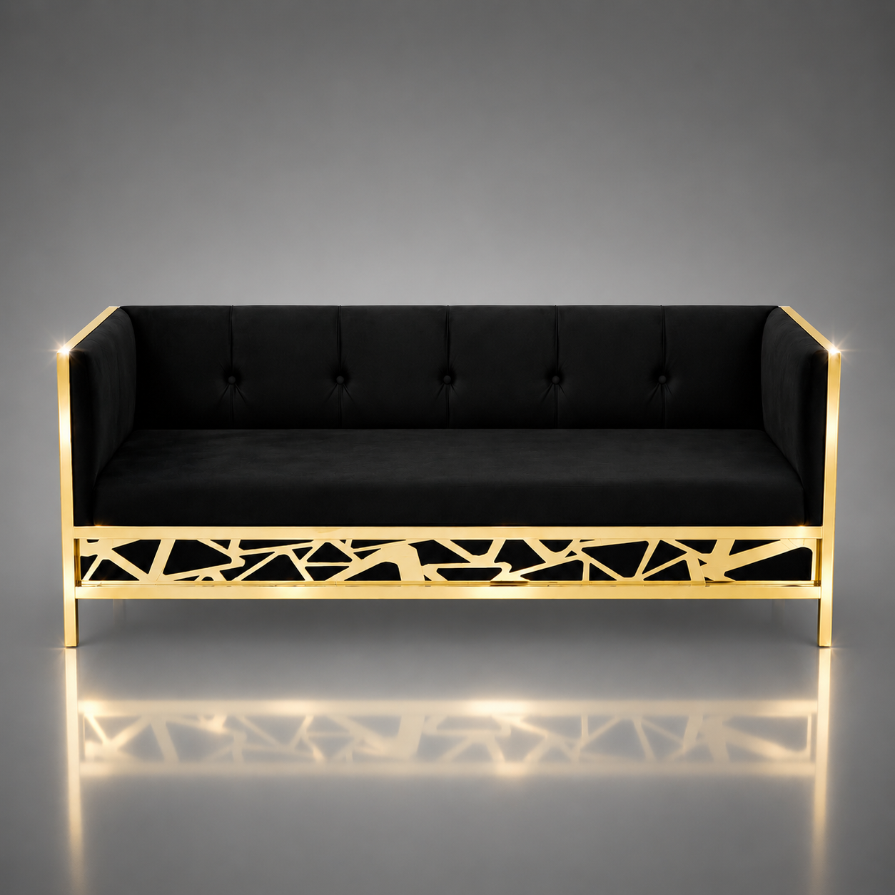 Abstract Triangle Pattern Sofa
