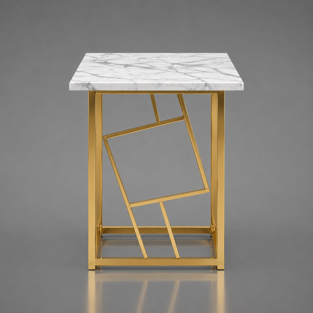 Geometric Gold Table