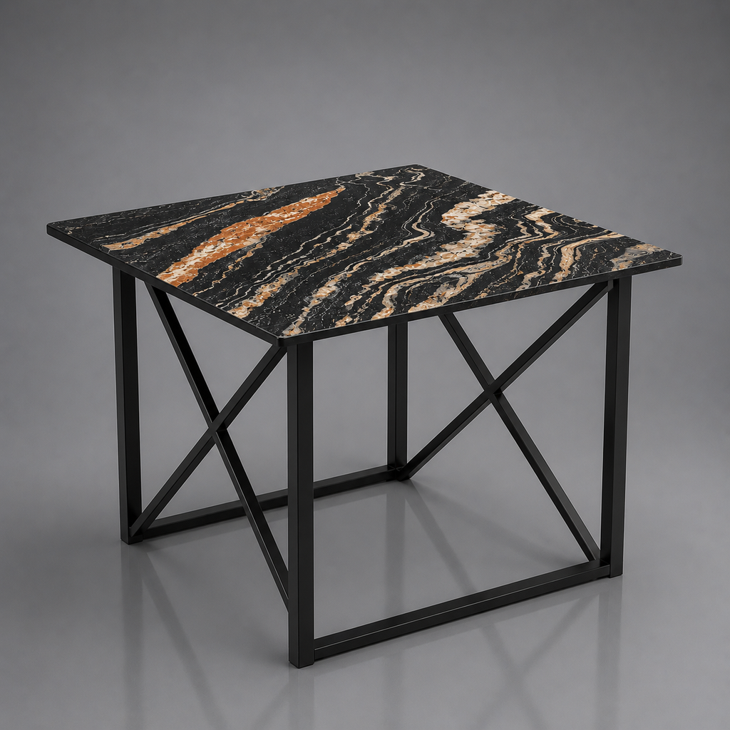 Black X Frame Table