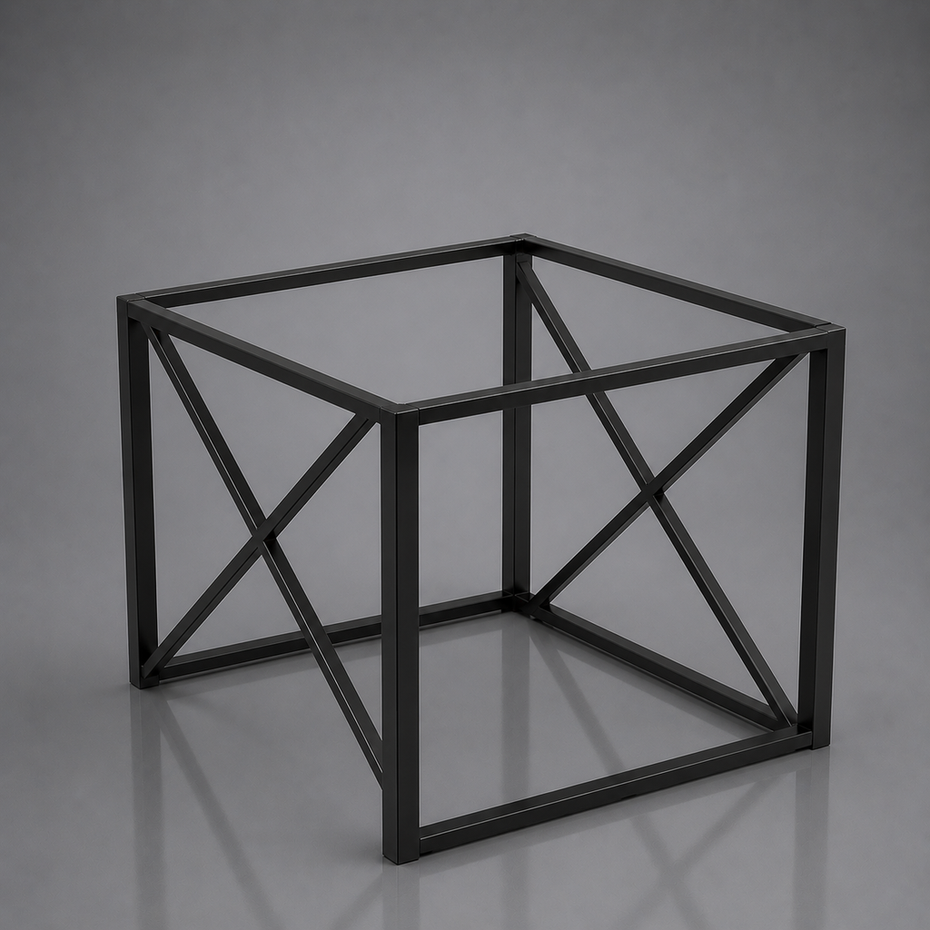 Black X Frame Table