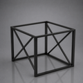 Black X Frame Table