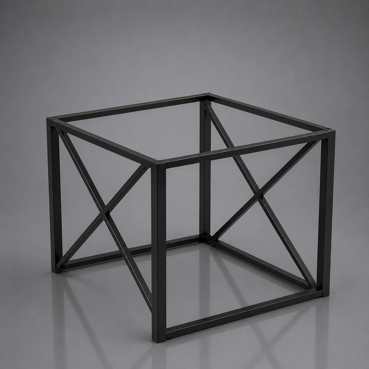 Black X Frame Table