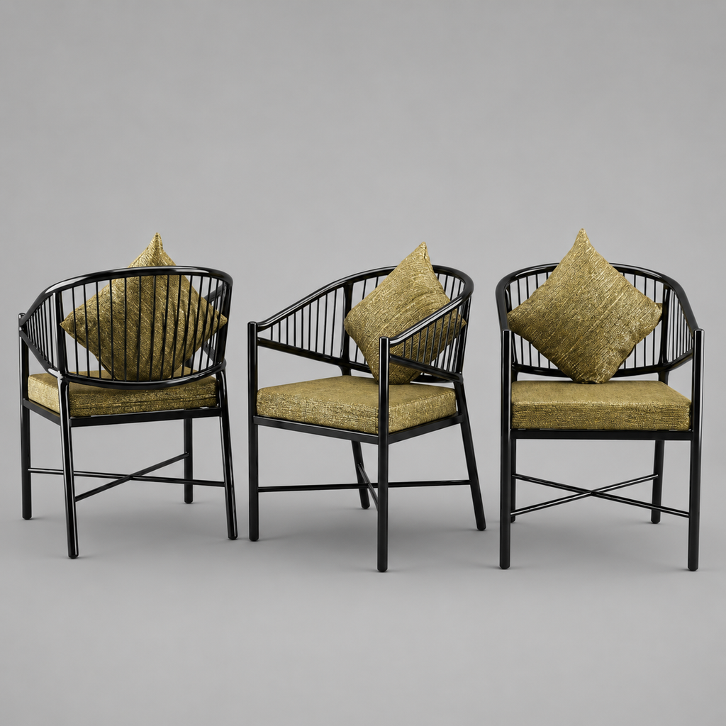Back Lounge Chair – Modern Metal Accent Chair