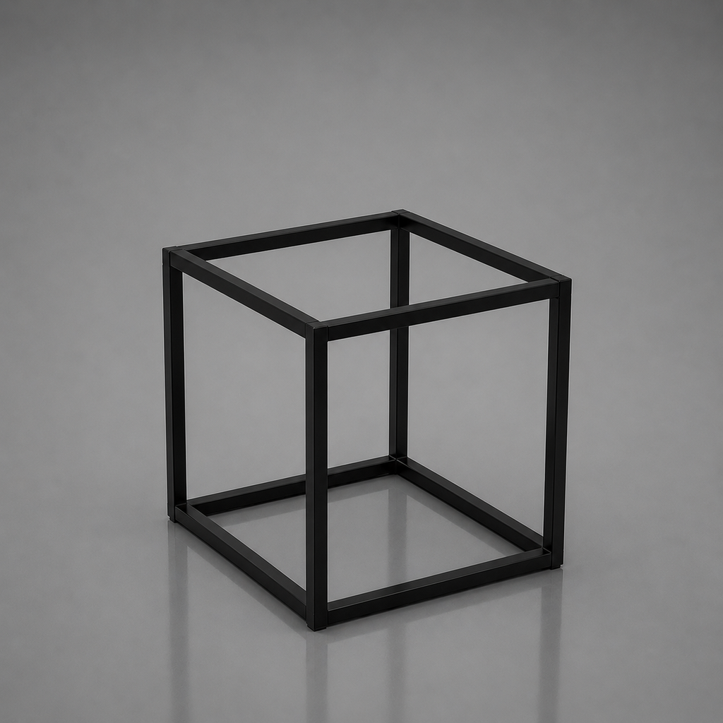 Black Cube Table
