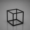 Black Cube Table
