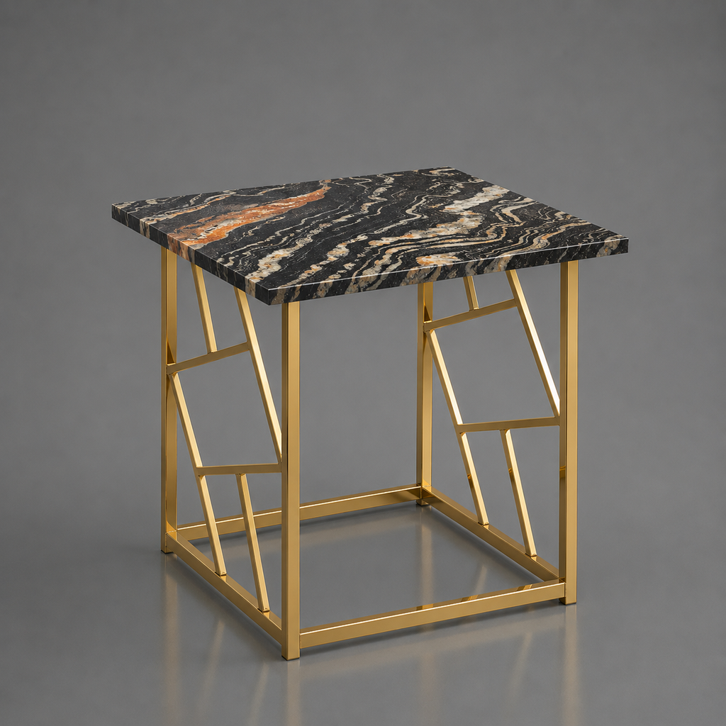 Geometric Gold Table